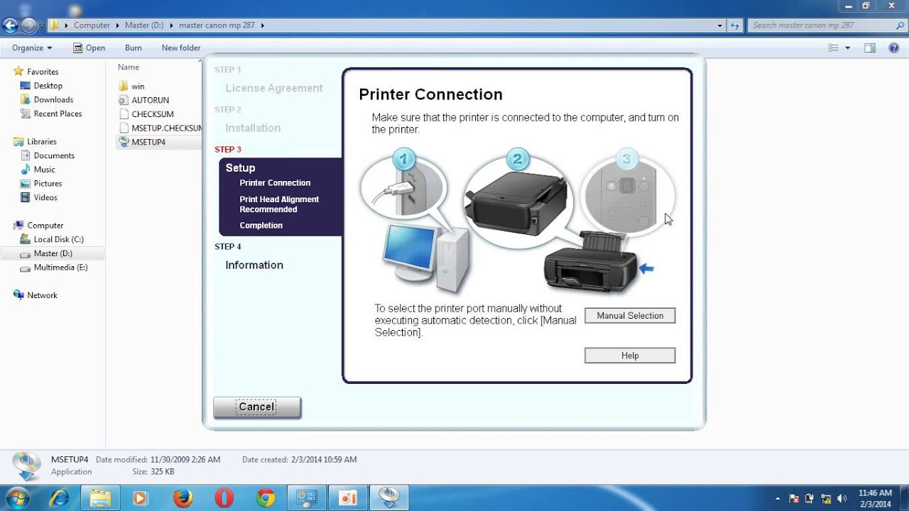 Cara Instal Driver Printer Mp287